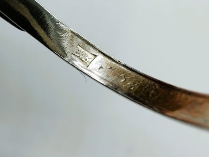 Silver ring with blood coral, 18 mm