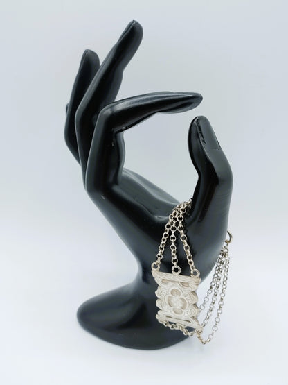 Silver Bible lock bracelet, SF Reitsma, Heerenveen, 17.5 cm 