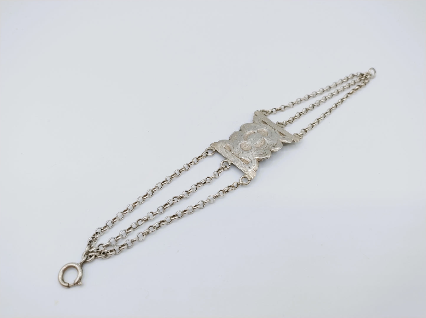 Silver Bible lock bracelet, SF Reitsma, Heerenveen, 17.5 cm 