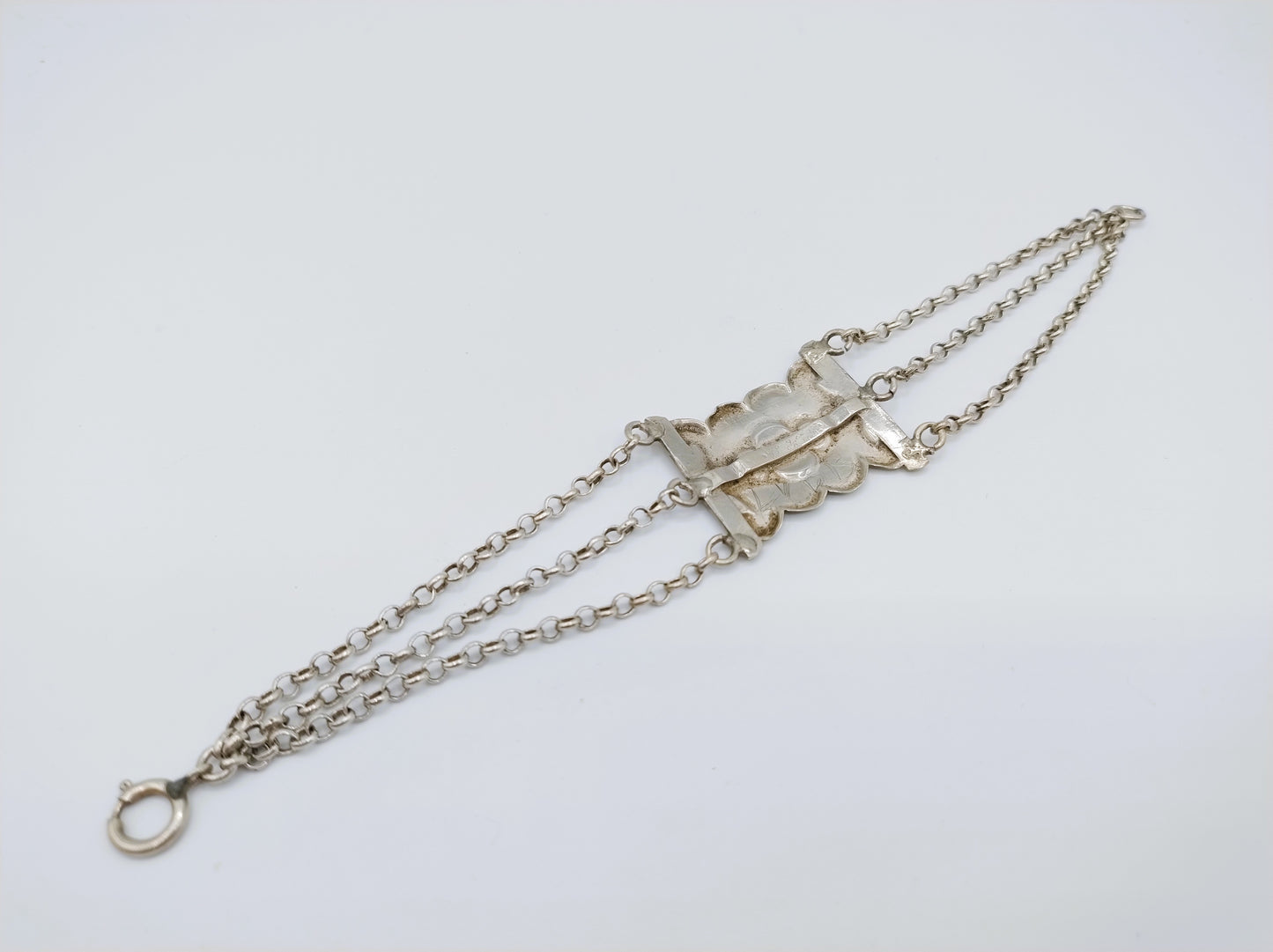 Silver Bible lock bracelet, SF Reitsma, Heerenveen, 17.5 cm 