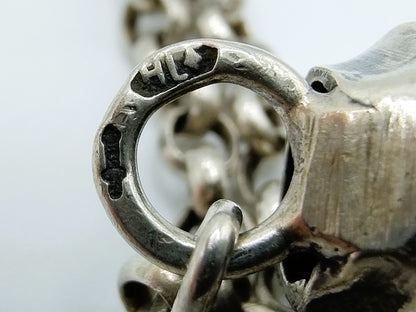 Zilveren jasseronketting met breipendoppen, H. Looren - de Jong, Schoonhoven