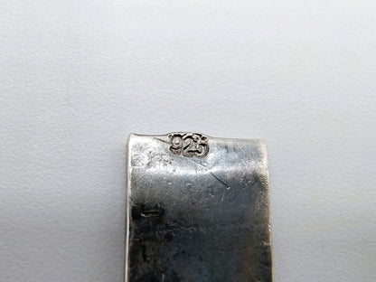 Zilveren heren schakelarmband, 24 cm.