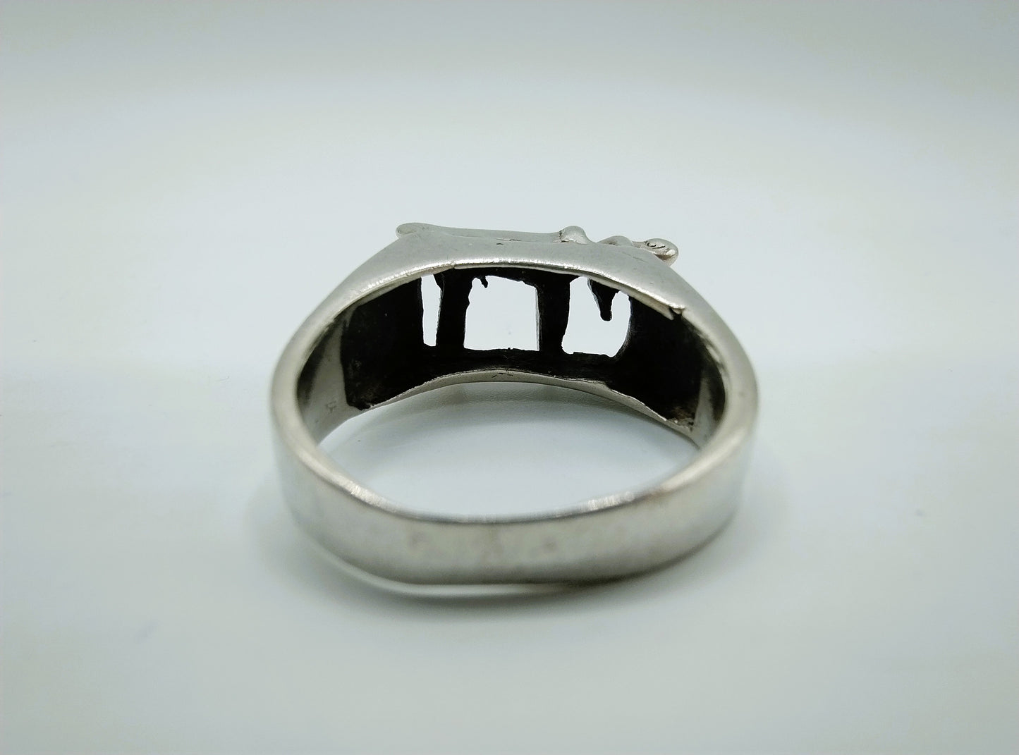 Zilveren Joodse chai ring, 18 mm