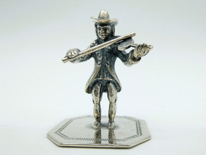 Silver miniature violinist, Gebr. Niekerk, Schoonhoven, 1988