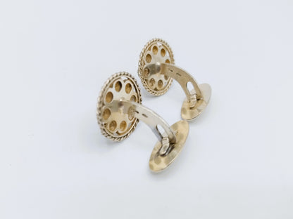 Zilveren manchetknopen Zeeuwse knop, G.J. van den Bergh Jr, Schoonhoven