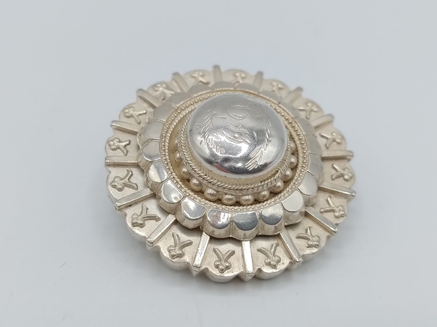Zilveren broche, Birmingham, 1885