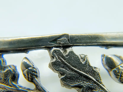 Zilveren herenring met opengewerkt decor, 25 mm