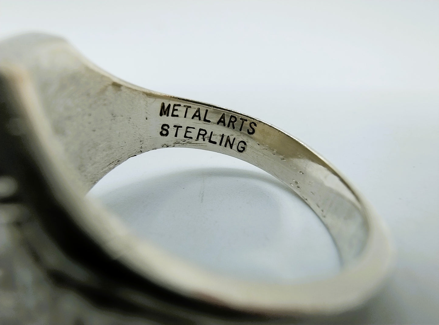 Zilveren Nazareth hall school ring, 1960, 18 mm