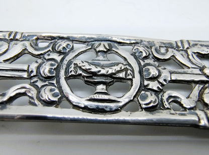 2 Zilveren Bijbelsloten, Empire, J. van der Geest, Almenum, 1805