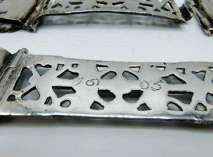 2 Zilveren Bijbelsloten, Empire, J. van der Geest, Almenum, 1805