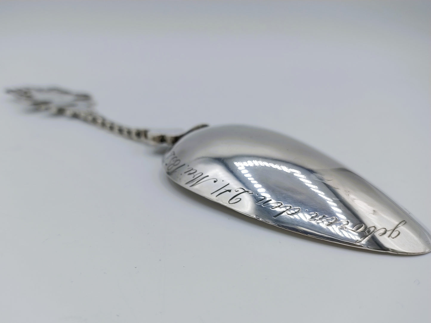 Zilveren geboortelepel, Y.T.H. van Erp, Leeuwarden, 1906