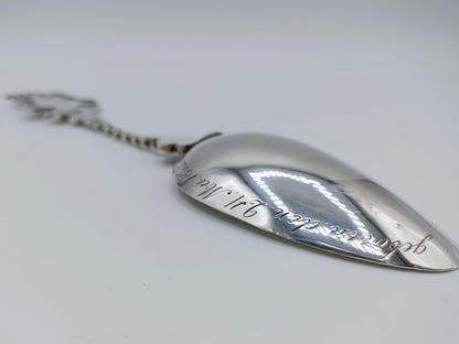 Zilveren geboortelepel, Y.T.H. van Erp, Leeuwarden, 1906