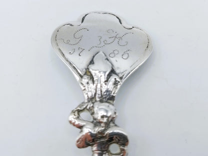 Zilveren gelegenheidslepel, F. van Goch, Dokkum, 1786