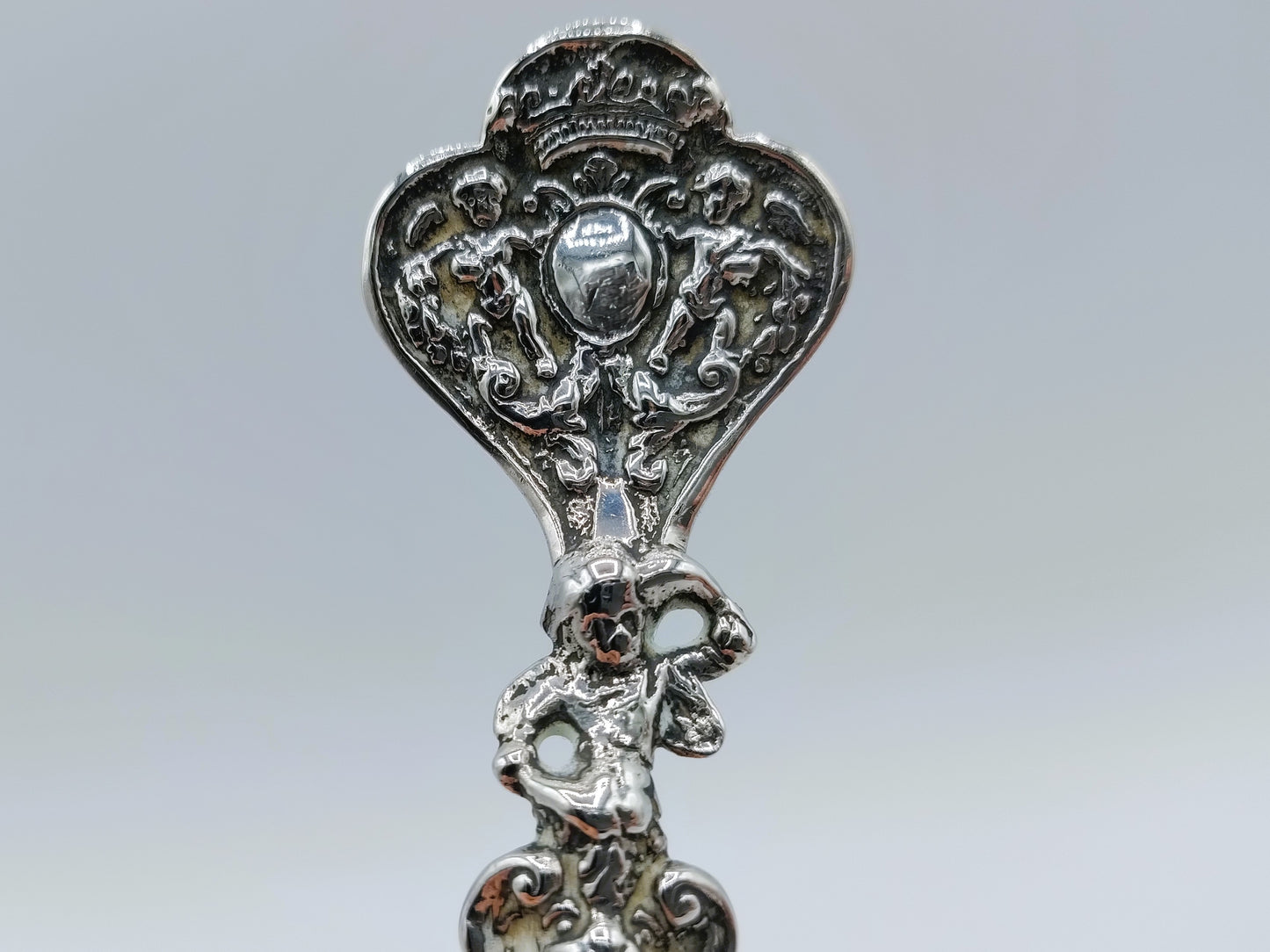 Zilveren gelegenheidslepel, F. van Goch, Dokkum, 1786