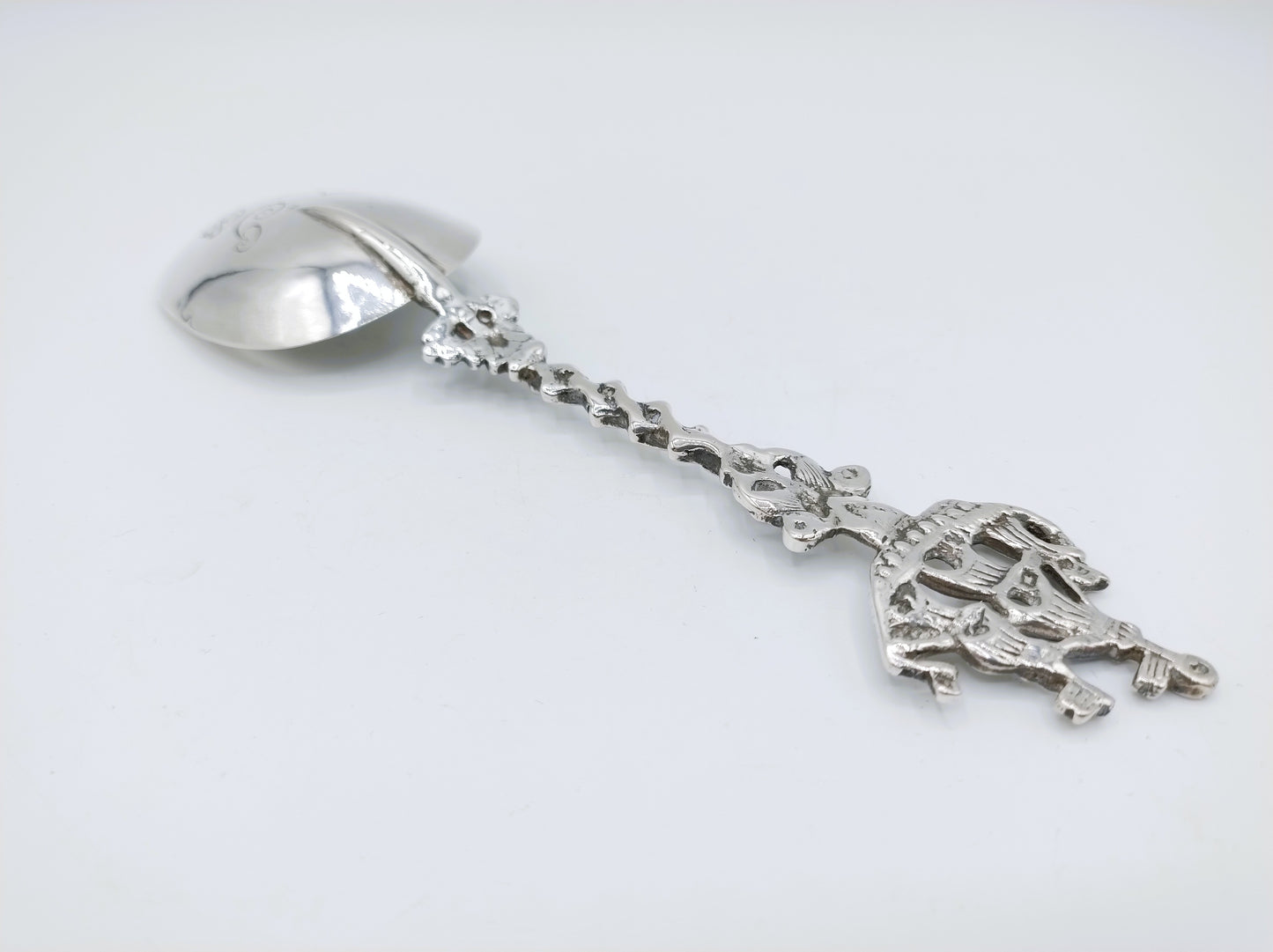 Zilveren huwelijkslepel, L.S. Hoornstra, Kollum, 18e eeuws