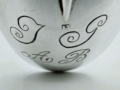 Zilveren huwelijkslepel, L.S. Hoornstra, Kollum, 18e eeuws