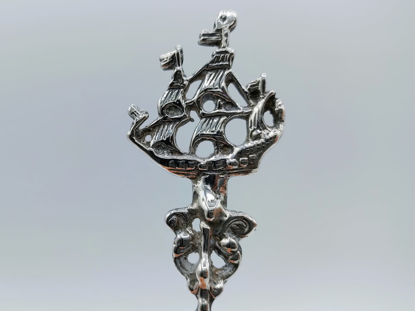 Zilveren huwelijkslepel, L.S. Hoornstra, Kollum, 18e eeuws