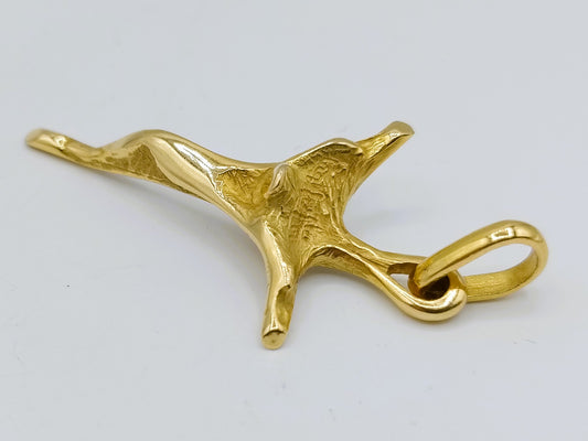 18 Karaats gouden design kruis hanger