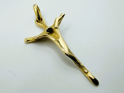18 Karaats gouden design kruis hanger