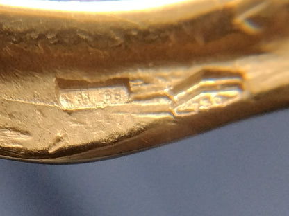 18 Karaats gouden design kruis hanger