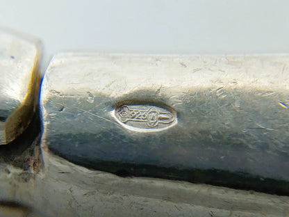 Silberne Halskette mit verschiedenen Zirkonia, 44 cm