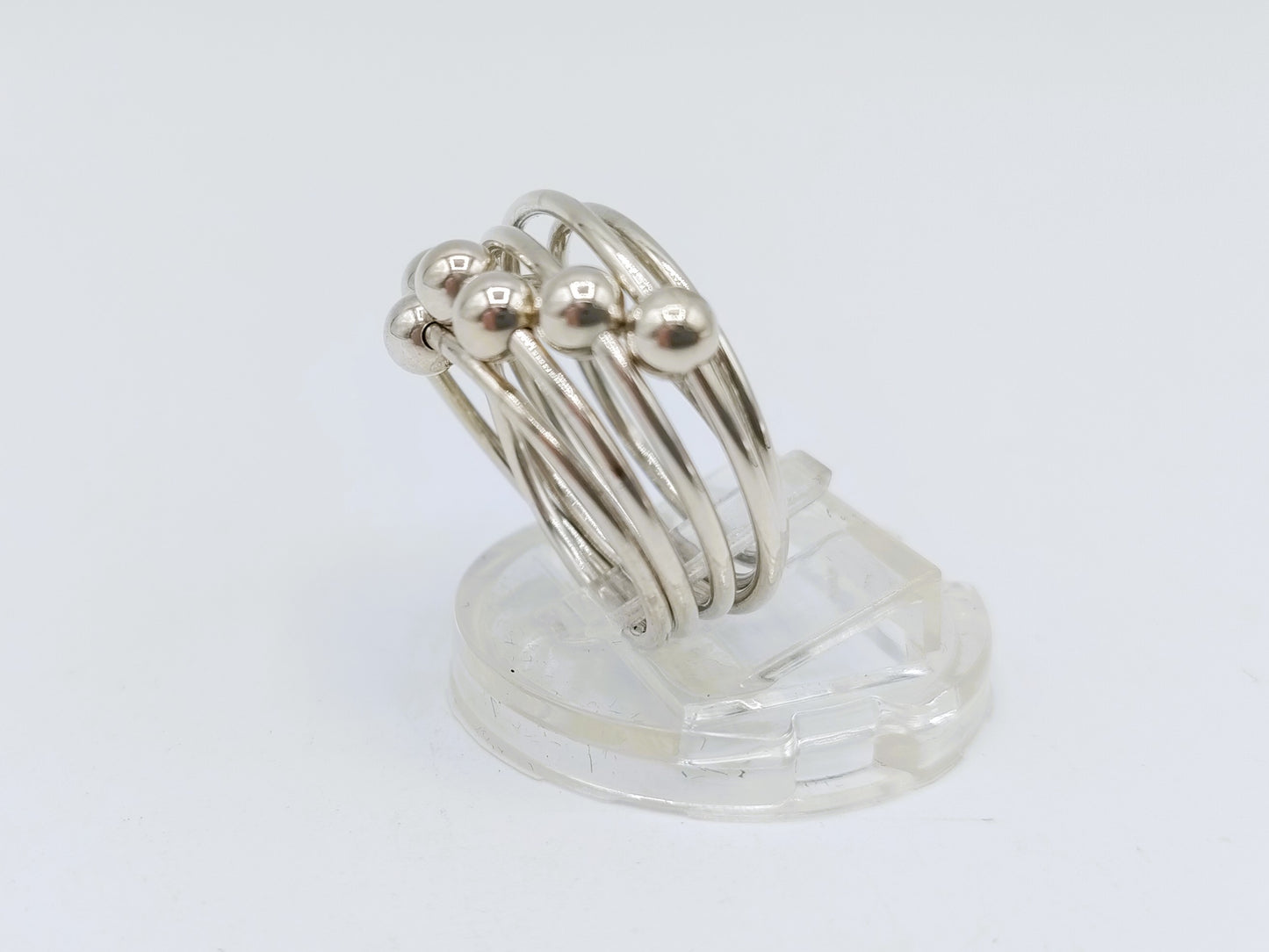 Silver design ring, 17 mm