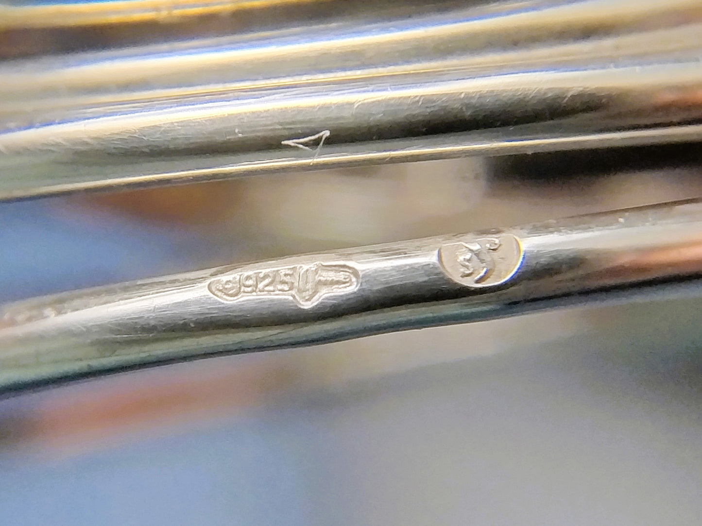 Silver design ring, 17 mm