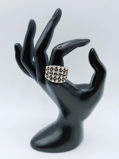 Silver design ring, 17 mm