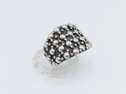 Silver design ring, 17 mm