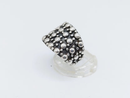 Silver design ring, 17 mm