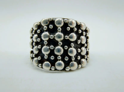 Silver design ring, 17 mm