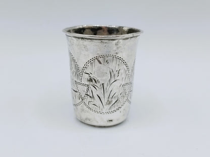 Zilveren kiddush cup, G. Ravkin, Berdichev, 1896