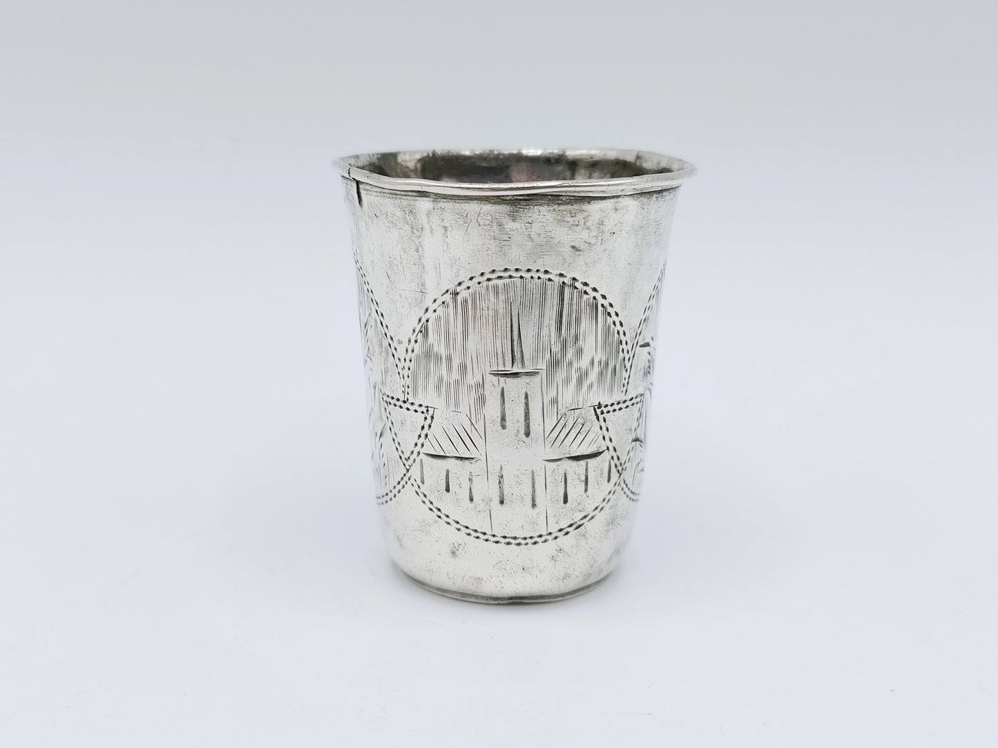 Zilveren kiddush cup, G. Ravkin, Berdichev, 1896