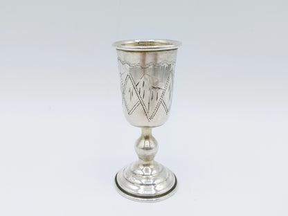 Silberner Kidduschbecher, G. Ravkin, Berditschew, um 1900