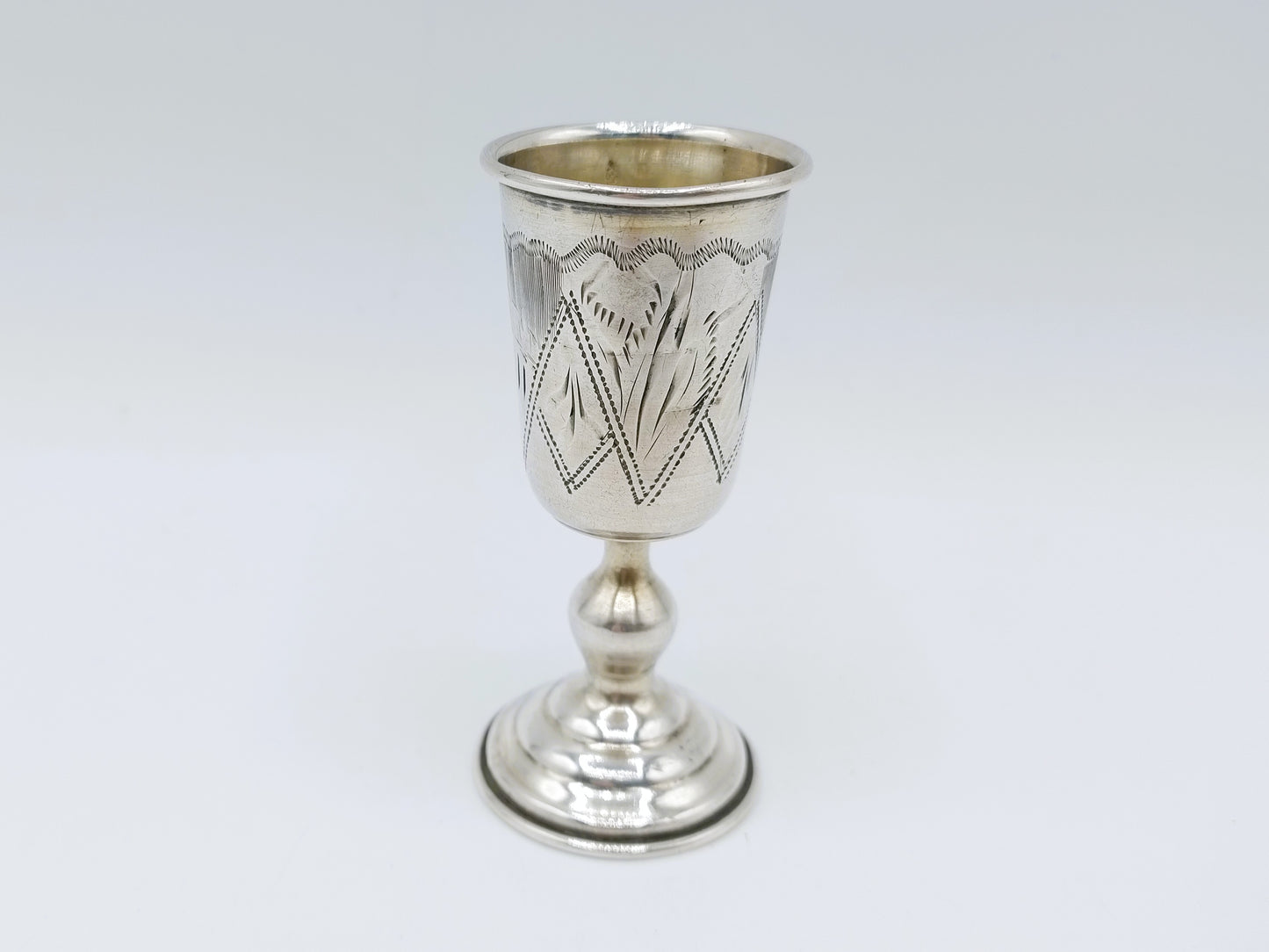 Silberner Kidduschbecher, G. Ravkin, Berditschew, um 1900