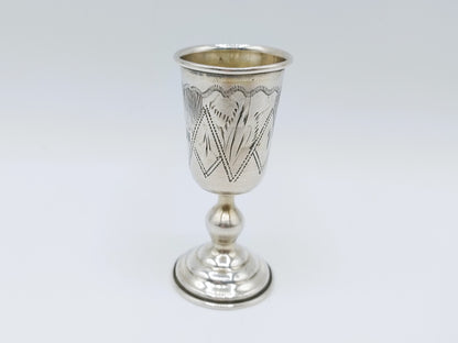Silberner Kidduschbecher, G. Ravkin, Berditschew, um 1900