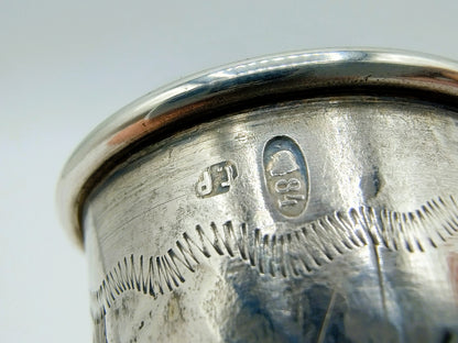 Silberner Kidduschbecher, G. Ravkin, Berditschew, um 1900