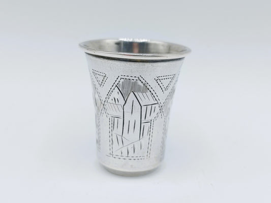 Silver kiddush cup, I. Lebedkin, Moscow, ca. 1900
