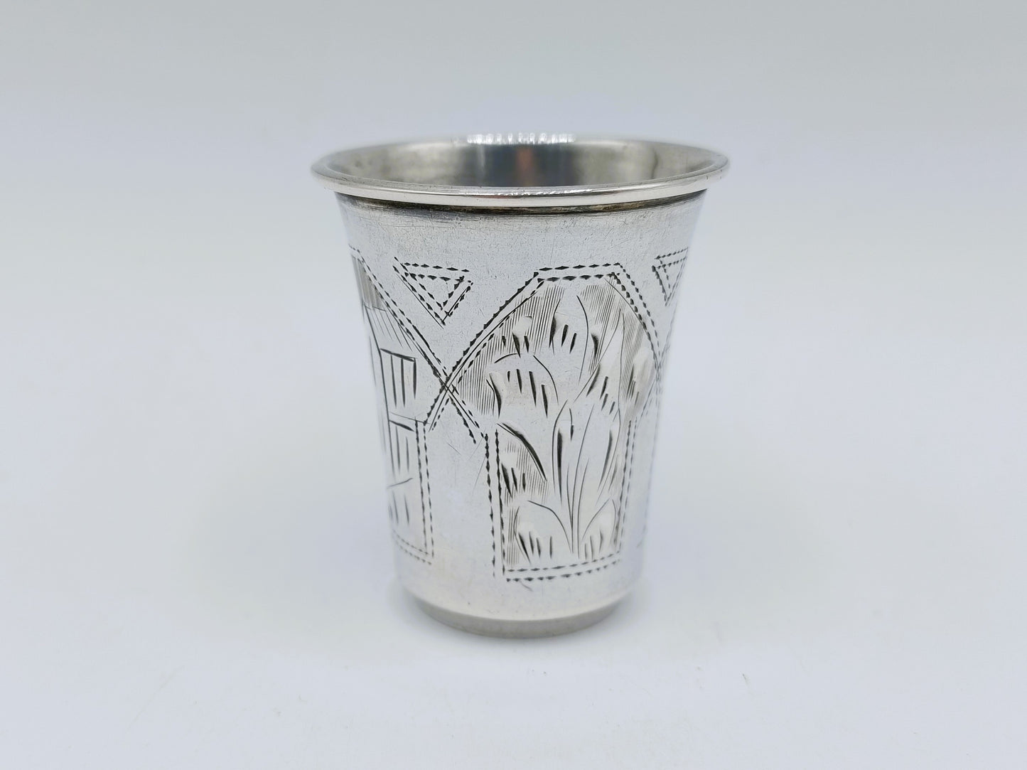 Silver kiddush cup, I. Lebedkin, Moscow, ca. 1900