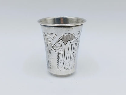 Silver kiddush cup, I. Lebedkin, Moscow, ca. 1900