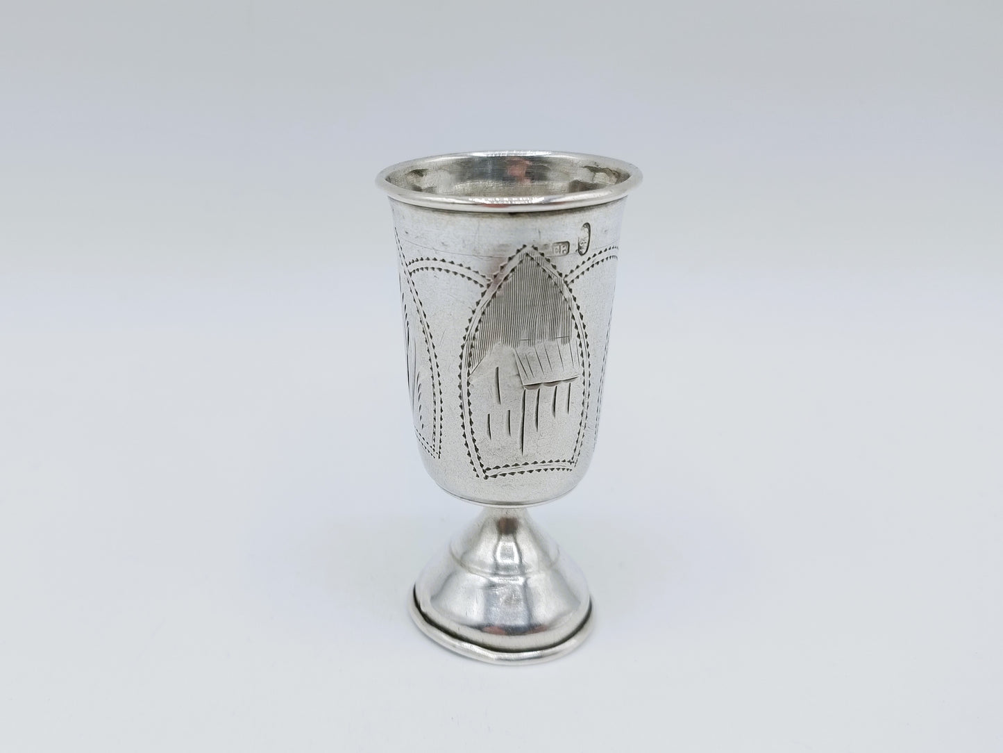 Silberner Kidduschbecher, G. Ravkin, Berditschew, um 1900