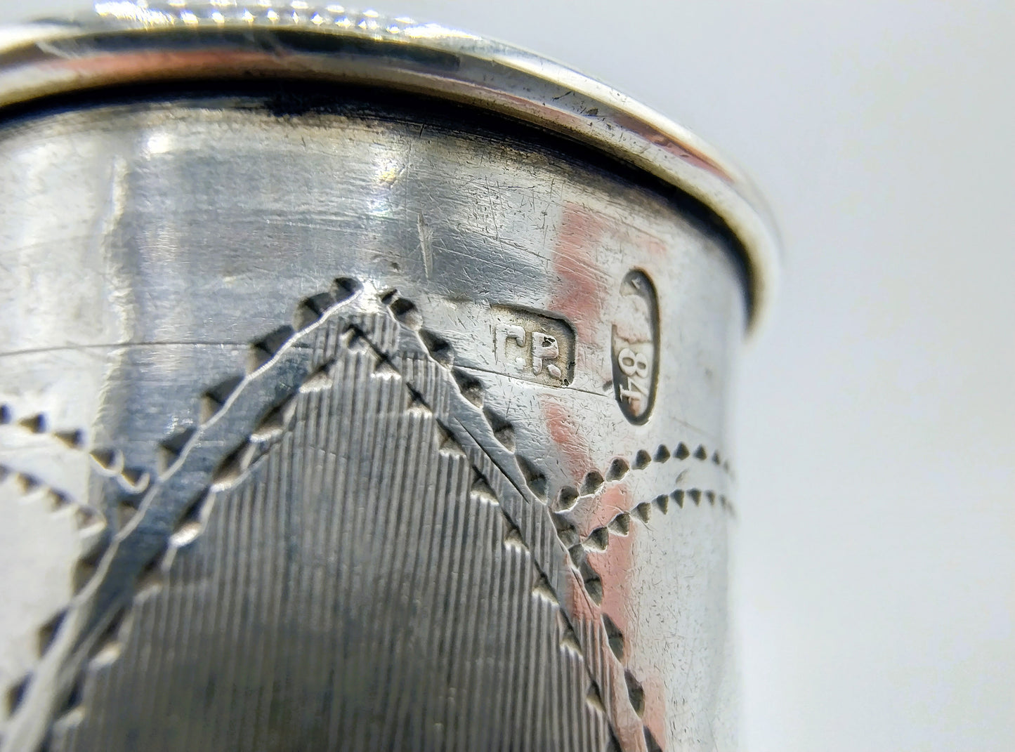 Silberner Kidduschbecher, G. Ravkin, Berditschew, um 1900