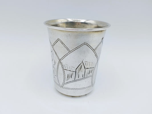 Zilveren kiddush cup, M. Jarra, Krakau, ca 1890