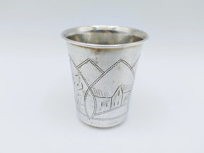 Silberner Kidduschbecher, G. Ravkin, Berditschew, um 1900