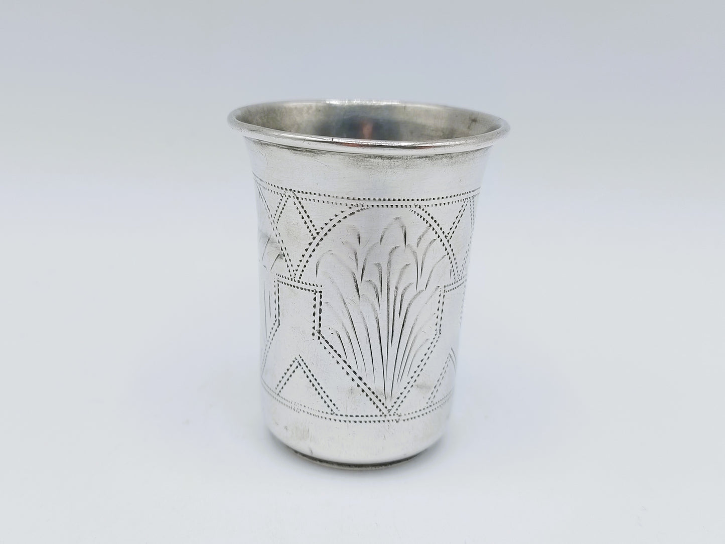 Zilveren kiddush cup, F. J. Knoll, Breslau, Polen, 19e eeuws