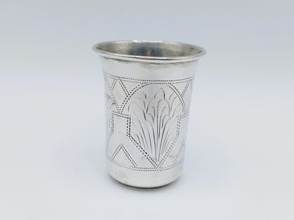 Zilveren kiddush cup, F. J. Knoll, Breslau, Polen, 19e eeuws