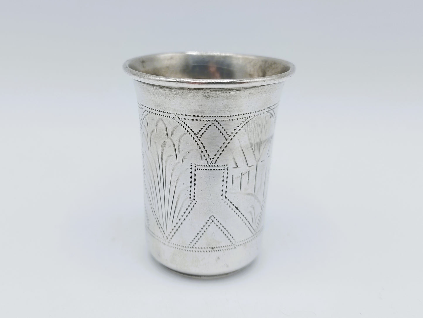 Zilveren kiddush cup, F. J. Knoll, Breslau, Polen, 19e eeuws