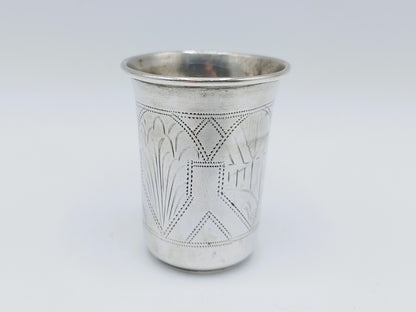 Zilveren kiddush cup, F. J. Knoll, Breslau, Polen, 19e eeuws