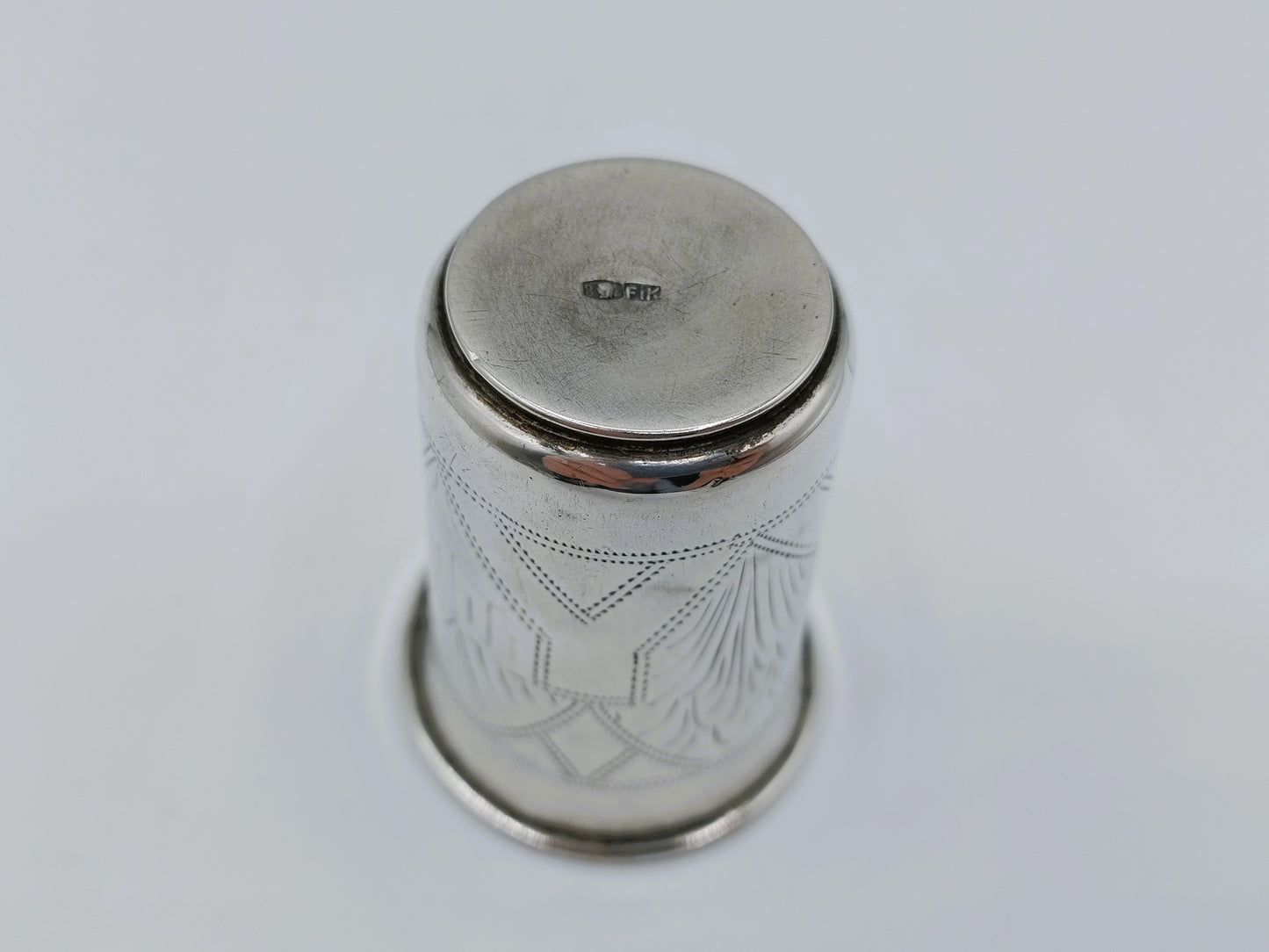 Zilveren kiddush cup, F. J. Knoll, Breslau, Polen, 19e eeuws