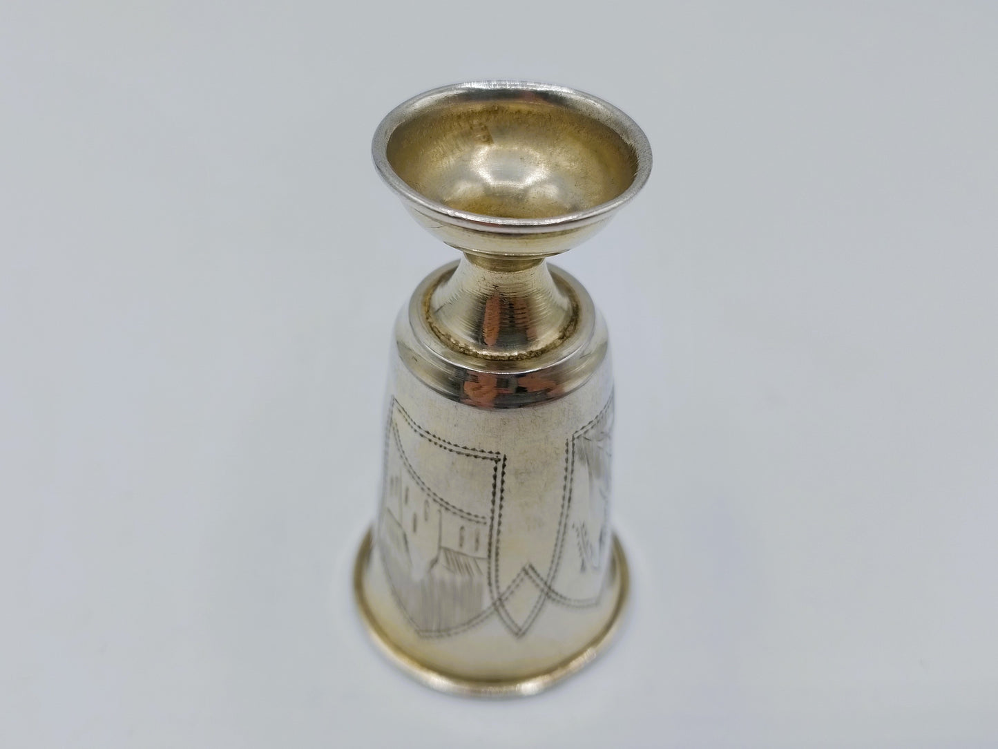 Silver kiddush cup, G. Ravkin, Berdichev, ca. 1900
